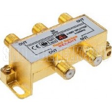 REXANT (05-6103-1) ДЕЛИТЕЛЬ ТВ Х 4 + 5ШТ. F BOX 5-1000 МГЦ GOLD