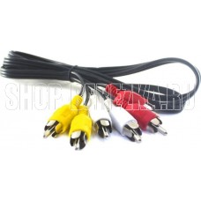 REXANT (17-0207) ШНУР 3 RCA - 3 RCA, ДЛИНА 10 МЕТРОВ, ЧЕРНЫЙ