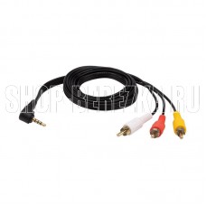 REXANT (17-4412-4) ШНУР СТЕРЕО 3,5 ММ 4C - 3 RCA, ДЛИНА 1,5 МEТРА (GOLD)