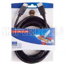 REXANT (06-3102) ШНУР HDMI-HDMI , 3 М, GOLD С ФЕРРИТАМИ