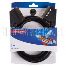 REXANT (06-3075) ШНУР SCART - SCART (21PIN) 1.5М (GOLD)