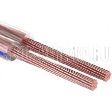 REXANT (01-6202-3-20) КАБЕЛЬ АКУСТИЧЕСКИЙ 2Х0,35 ММ2 ПРОЗРАЧНЫЙ BLUELINE (М. БУХ 20 М)