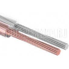 REXANT (01-6308-10) КАБЕЛЬ АКУСТИЧЕСКИЙ 2Х2,50 ММ2 ПРОЗРАЧНЫЙ SILICON (М. БУХ 10 М)
