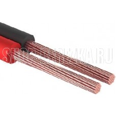 REXANT КАБЕЛЬ АКУСТИЧЕСКИЙ 2Х0,35 ММ2 КРАСНО-ЧЕРНЫЙ (М. БУХ 5 М) 01-6102-3-05