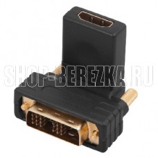 REXANT (17-6812) ПЕРЕХОДНИК ШТЕКЕР DVI-D - ГНЕЗДО HDMI, ПОВОРОТНЫЙ