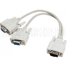REXANT (17-6834) Переходник штекер VGA - 2 гнезда VGA, провод