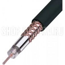 REXANT (01-2003) Кабель коаксиальный RG-58 A/U, 50 ОМ, CU/AL/CU, 64%, БУХ 100 М, черный
