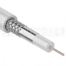 REXANT (01-2611) 3С-2V, CCS/AL/AL, 48%, 75 ОМ, бухта 100М белый