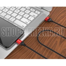 BOROFONE (6931474705990) BX28 USB-Type-C 3.0A 1M - черный/красный