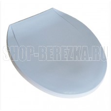 МАК P01 Крышка для унитаза белая пластиковая-эконом