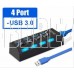SMARTBUY (SBHA-7304-B) USB 3.0 хаб + выкл., 4 порта, черный