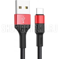 HOCO (6957531080251) X26 USB (m) - Type-C (m) 1m - черный/красный