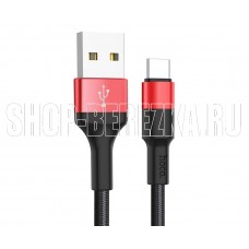 HOCO (6957531080251) X26 USB (m) - Type-C (m) 1m - черный/красный