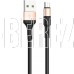 HOCO (6957531080213) X26 USB (m)-microUSB (m) 1.0м - черный/золотой