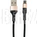 HOCO (6957531080213) X26 USB (m)-microUSB (m) 1.0м - черный/золотой