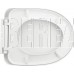 Articplast P07 Крышка для унитаза белая пластиковая с микролифтом, заоваленная