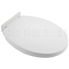 САНАКС P06 Крышка для унитаза белая пластиковая с микролифтом