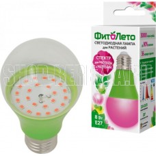 UNIEL (UL-00004581) LED-A60-8W/SPSB/E27/CL PLP30GR для растений