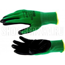 PALISAD Перчатки полиэфирные с чёрным нитрильным покрытием, размер L, 15 класс вязки 67865 PALISAD Перчатки полиэфирные с чёрным нитрильным покрытием, размер L, 15 класс вязки 67865