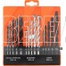 SPARTA Набор сверл по бетону, металлу, дереву 4-5-6-8-10 мм, 15 шт, пластиковый бокс, цилиндрический хвостовик 725085