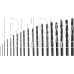 SPARTA Набор сверл по металлу, 1-10 мм, (через 0,5 мм), HSS, 19 шт, пластиковый бокс, цилиндрический хвостовиковик 723705