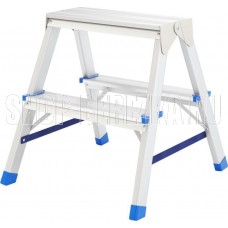 СИБРТЕХ Стремянка двусторонняя 2ст., алюминиевая, Россия 97922