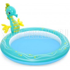 BESTWAY 53114 Бассейн надувной с разбрызгивателем SEAHORSE 188*160*86см (8944)