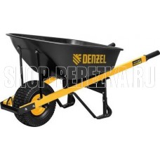DENZEL Тачка строительная, усиленная, объем 140 л, 230 кг, колесо 15х6.00-6 68999