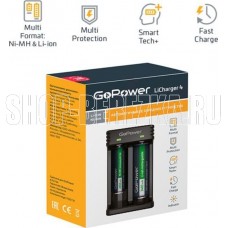 GOPOWER LiCharger 4 З/У для аккумуляторов 2 слота (00-00015360)
