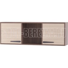 МЕБЕЛЬ-КОМПЛЕКС Оптима Полка навесная закрытая Шимо темный/Шимо светлый