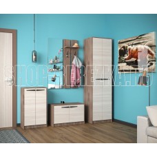 МЕБЕЛЬ-КОМПЛЕКС Оптима Тумба для обуви низкая Шимо темный/Шимо светлый