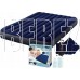 INTEX Матрас надувной CLASSIC DOWNY AIRBED 152x203x25 см (ручной насос+2 подушки) . Арт. 64765