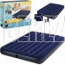 INTEX Матрас надувной CLASSIC DOWNY AIRBED 152x203x25 см (ручной насос+2 подушки) . Арт. 64765