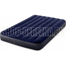 INTEX Матрас надувной CLASSIC DOWNY AIRBED 137x191x25 см .(в коробке) Арт. 64758