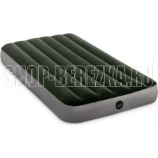 INTEX Матрас надувной 99 cm x 1.91 m x 25 cm в комплекте со встроенным ножным насосом ( Арт. 64761)