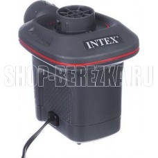 INTEX Насос электрич/ QUICK-FILL (12В от прикуривателя,3 насадки) Новый дизайн.(в коробке) Арт. 66636