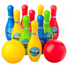 SILAPRO Набор для игры в боулинг 12 пр (кегли 16,5см, шар d9см), пластик 134-095