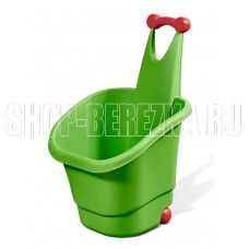 PALPLAY корзина-тележка с колесиками 569 зеленый