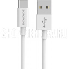 BOROFONE (6931474703309) BX22 Bloom USB-Type-C 2A 1м белый
