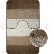 САНАКС 00239 Коврик в ванную SILVER 19 двойной КРЕМОВЫЙ 60х100+50х60см