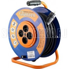 GLANZEN EB-50-010, на катушке, с/з, 4 роз - 50м