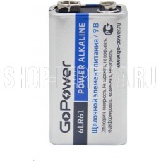 GOPOWER (00-00017863) 6LR61 BL1 ALKALINE 9V (1/10/240) Крона