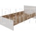 МЕБЕЛЬ-КОМПЛЕКС Нордик Кровать 0,9 с основанием Дуб сонома/Белая Аляска