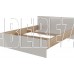 МЕБЕЛЬ-КОМПЛЕКС Нордик Кровать 1,6 без основания Дуб сонома/Белая Аляска