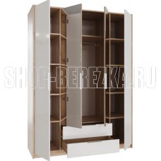 МЕБЕЛЬ-КОМПЛЕКС Нордик Шкаф 4-х створчатый с зеркалами Дуб сонома/Белая Аляска МЕБЕЛЬ-КОМПЛЕКС Нордик Шкаф 4-х створчатый с зеркалами Дуб сонома/Белая Аляска
