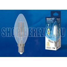 UNIEL (UL-00005186) LED-C35-9W/4000K/E14/CL/DIM GLA01TR
