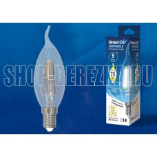 UNIEL (UL-00005190) LED-CW35-9W/4000K/E14/CL/DIM GLA01TR