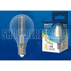 UNIEL (UL-00005191) LED-G45-9W/3000K/E14/CL/DIM GLA01TR