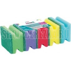 PALISAD Губки для посуды профильные COMFORT, 87X65X40 мм, 5 шт.923575