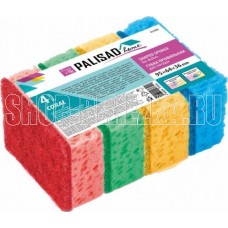 PALISAD Губки для посуды CORAL, 95X64X36 мм, 4 шт., 923585